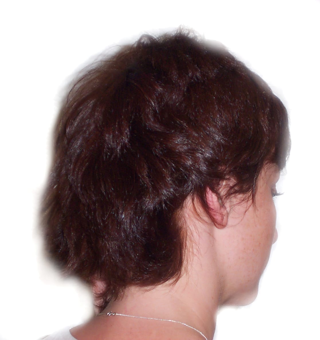 Before Picture - Very Short to Bouncy Shoulder Length